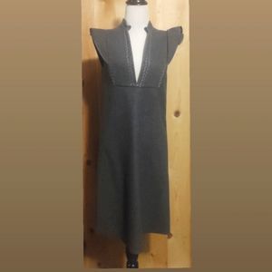 SHELLY STEFFEE | Designer Fashion Gray Wool Dress